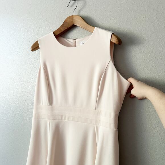 Calvin Klein Illusion Fit n Flare Sleeveless Blush Dress Women's Size 16P - Picture 6 of 13